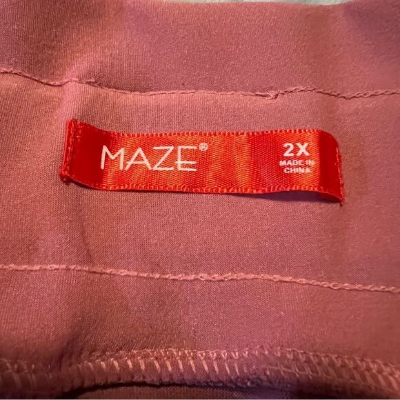 Maze Rose Colored Grocery Bag Skirt Womens 2x - Picture 8 of 8